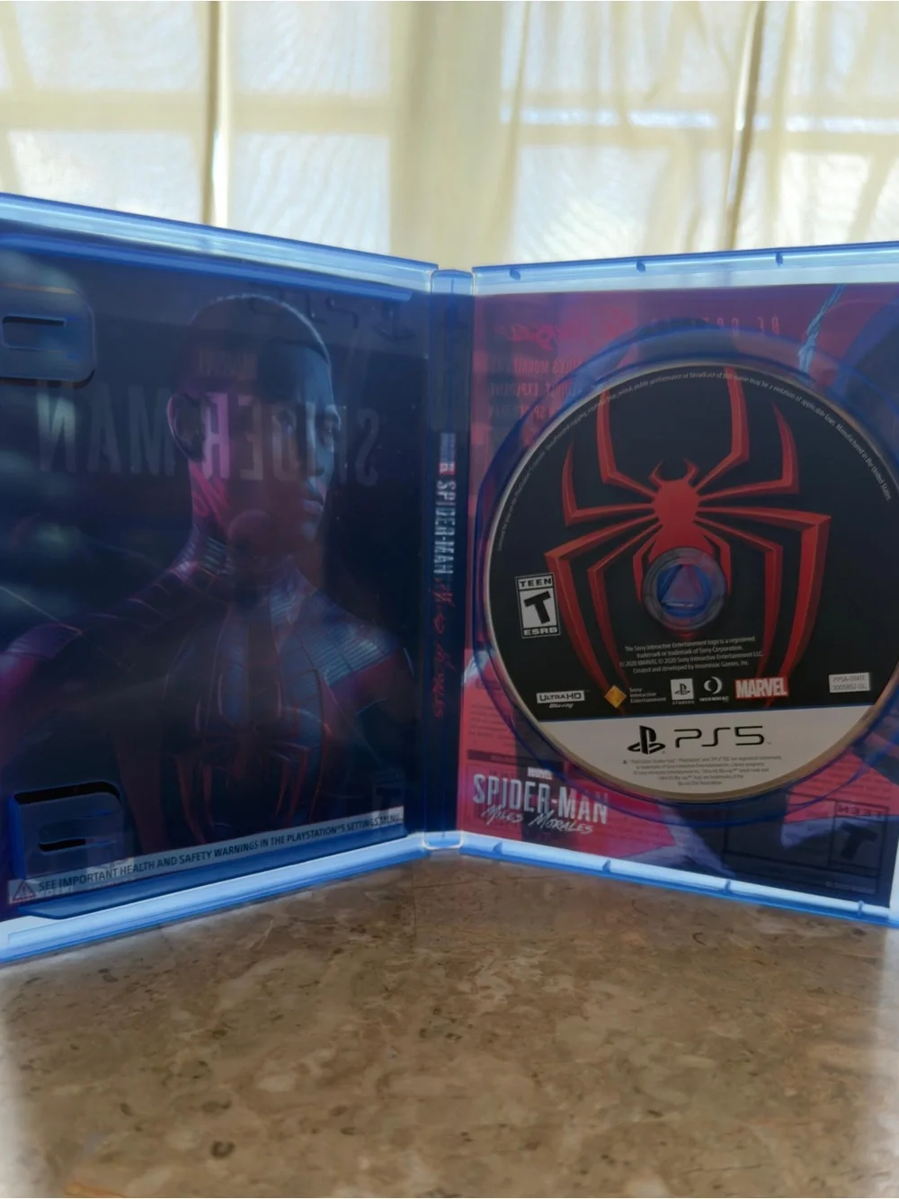 Marvel Spider-Man Miles Morales PS5 Game - Black & Red Cover